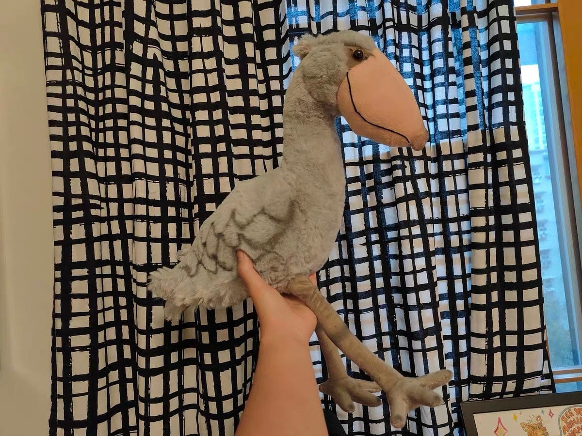 Customer photo review of Shoebill Stork Plush – Soft, Realistic Stuffed Bird Toy for Nature Enthusiasts