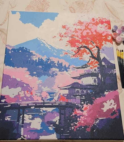 Customer photo review of Monte Fuji (Pintura por Números) 40x50 cm