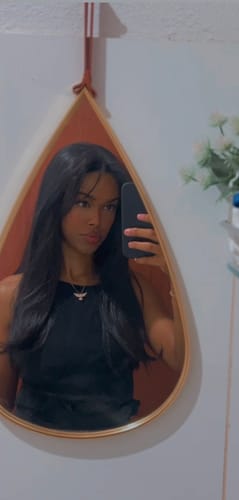 Customer photo review of Lace Front HD Valentina Castanho Escuro 65cm - Repartição Livre 13x4