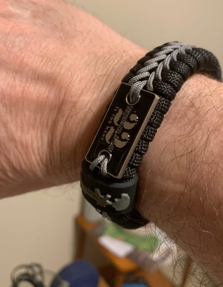 Customer photo review of 22 A Day Paracord Bracelet