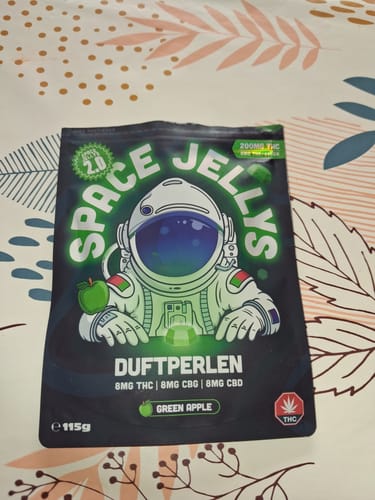 Kundenbewertung mit Foto zu THC Spacejellies Vollspektrum