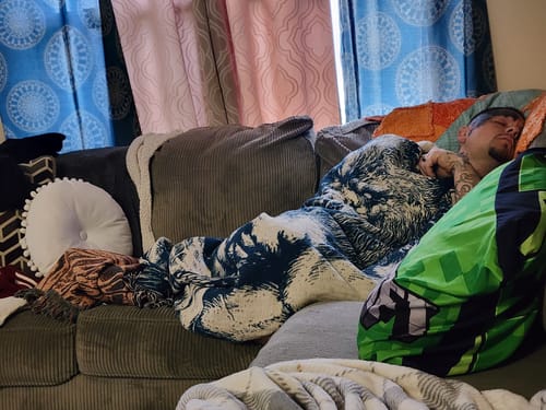 Customer photo review of The Beast of Bray Road (Woven Blanket)