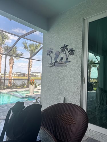 Customer photo review of Beach View - Metal Wall Art