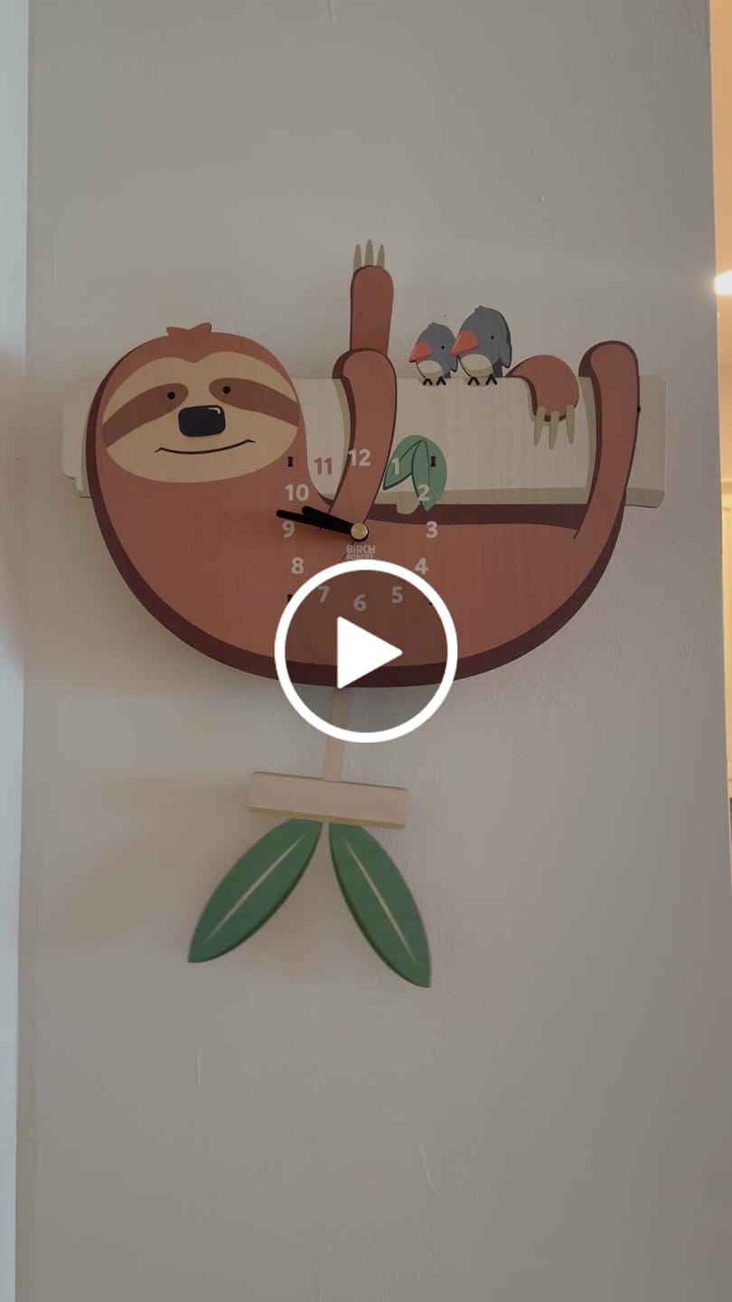 Customer video review of Henry the Sloth Pendulum Clock