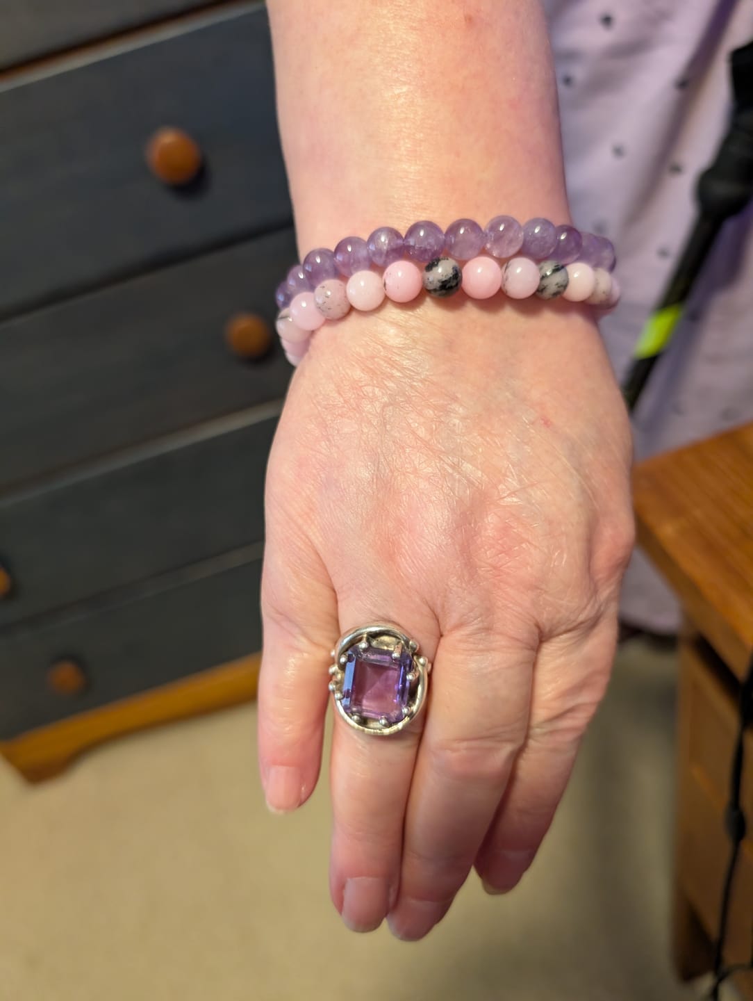 Customer photo review of Amethyst Bracelet