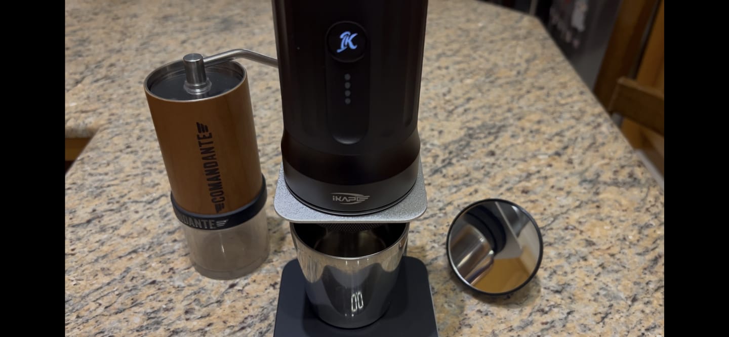 Customer photo review of KAPO K2 / K2 Pro Portable Espresso Machine (51mm & 58mm)