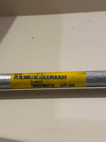 Customer photo review of Wayne Dalton TorqueMaster Plus Replacement Spring | TMP/TM3