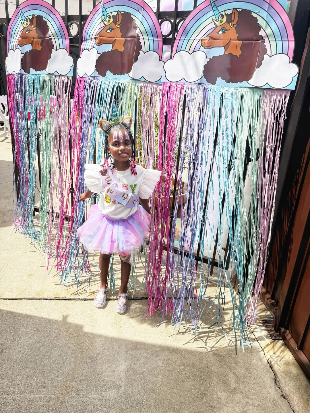 Customer photo review of Afro Unicorn Ultimate Party Kit – Complete Unicorn Birthday Party Supplies for Girls (Up to 16 Guests)