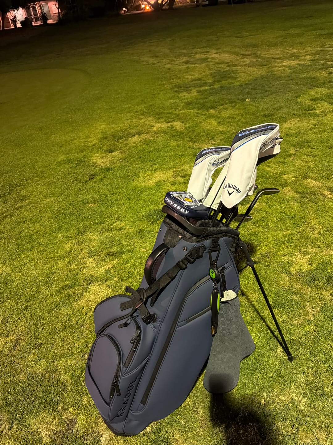 Customer photo review of LUX 9.5" 14-Way Hybrid Stand Bag: Blue Steel