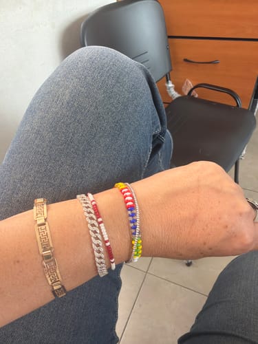 Customer photo review of PULSERA PANDORA TENIS TIMELESS PAVE CUBANA BRILLANTE PLATA .925 + KIT DE REGALO