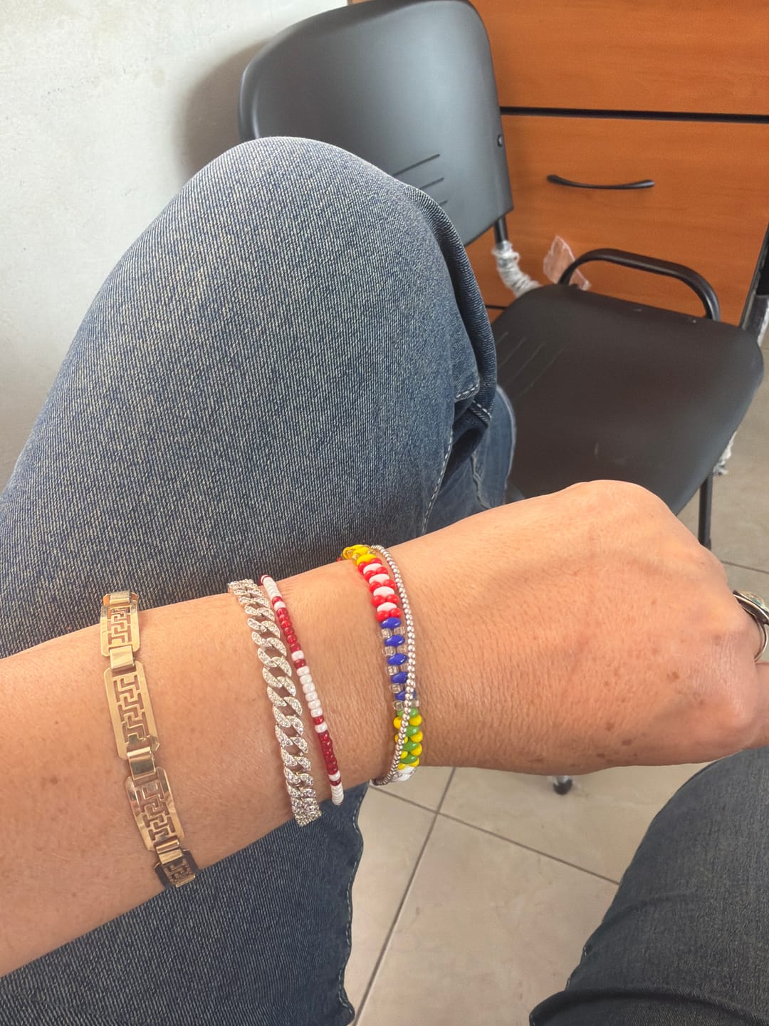 Customer photo review of PULSERA PANDORA TENIS TIMELESS PAVE CUBANA BRILLANTE PLATA .925 + KIT DE REGALO