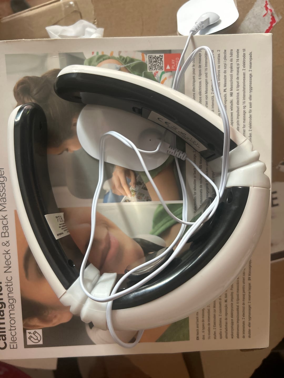 Customer photo review of Masajeador de cuello y espalda electromagnético