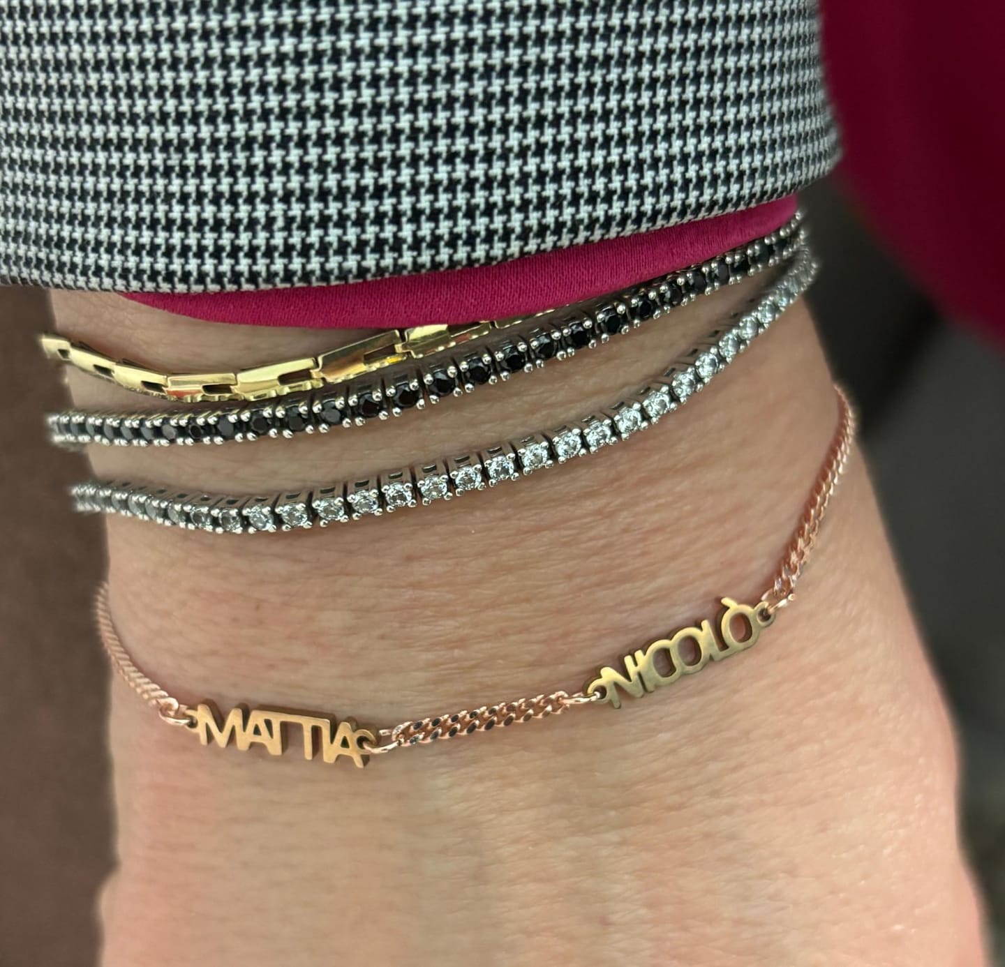 Customer photo review of Bracciale personalizzato con nome