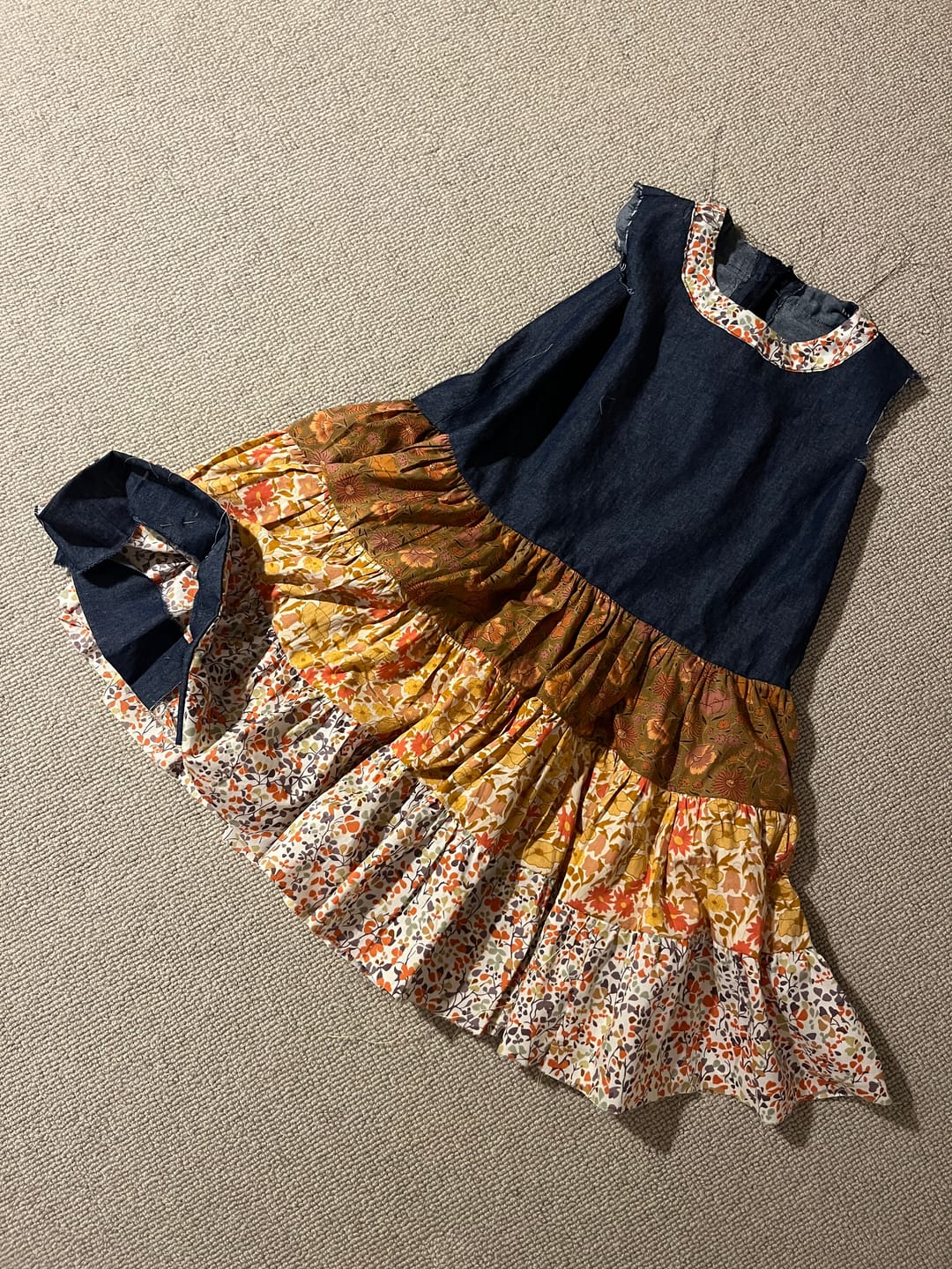 Customer photo review of Lightweight 4oz Washed Denim Fabric