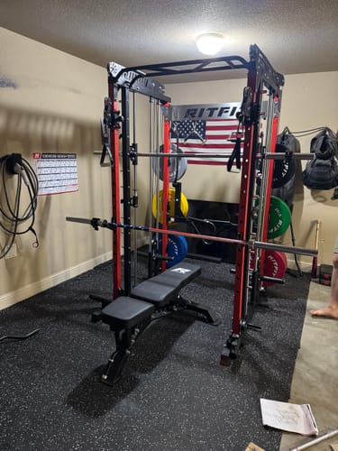 Customer photo review of RitFit M1 PRO Smith Machine Home Gym Package Comprehensive All-In-One Workout System