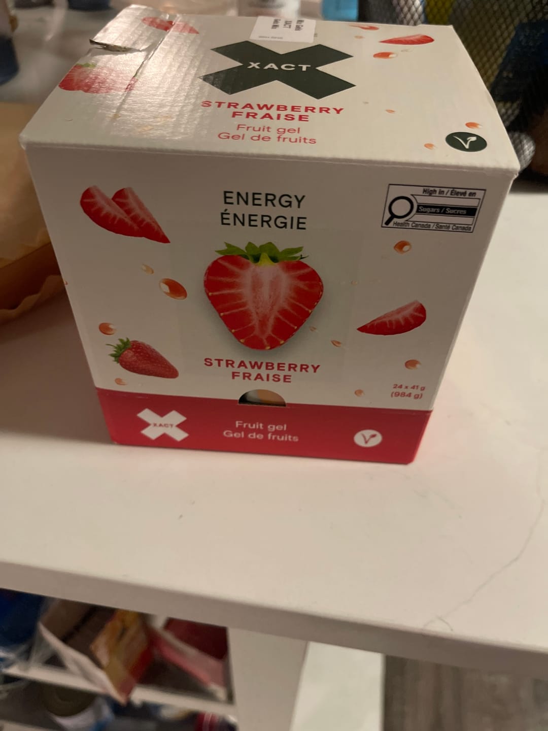 Customer photo review of XACT Energy Fruit Gels (Box of 24)