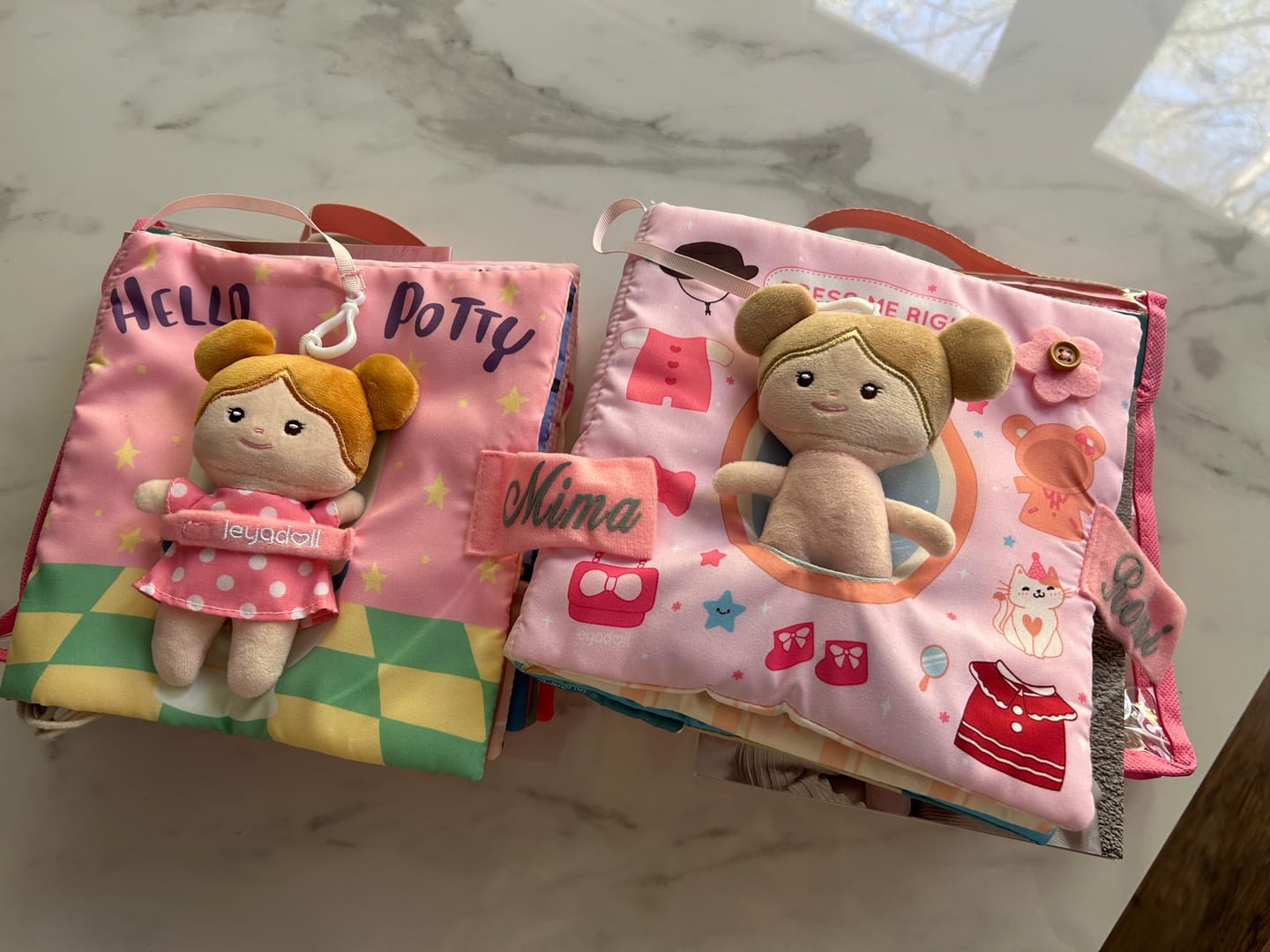 Customer photo review of Hello Potty - Personalized Montessori Soft Book