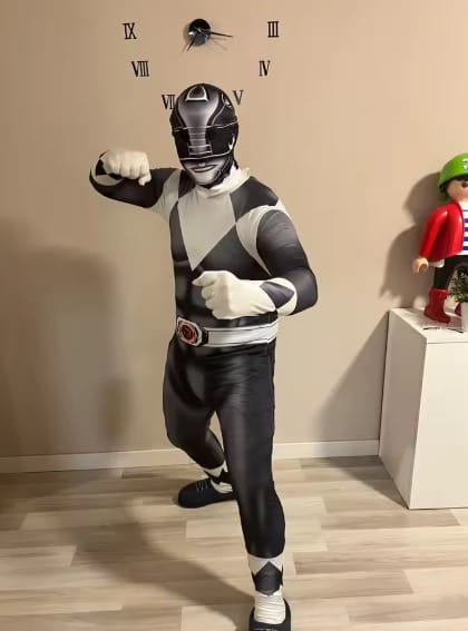 Customer photo review of Kinder Superheld Kostüm Ranger | Fantasie Rollenspiel Anzug