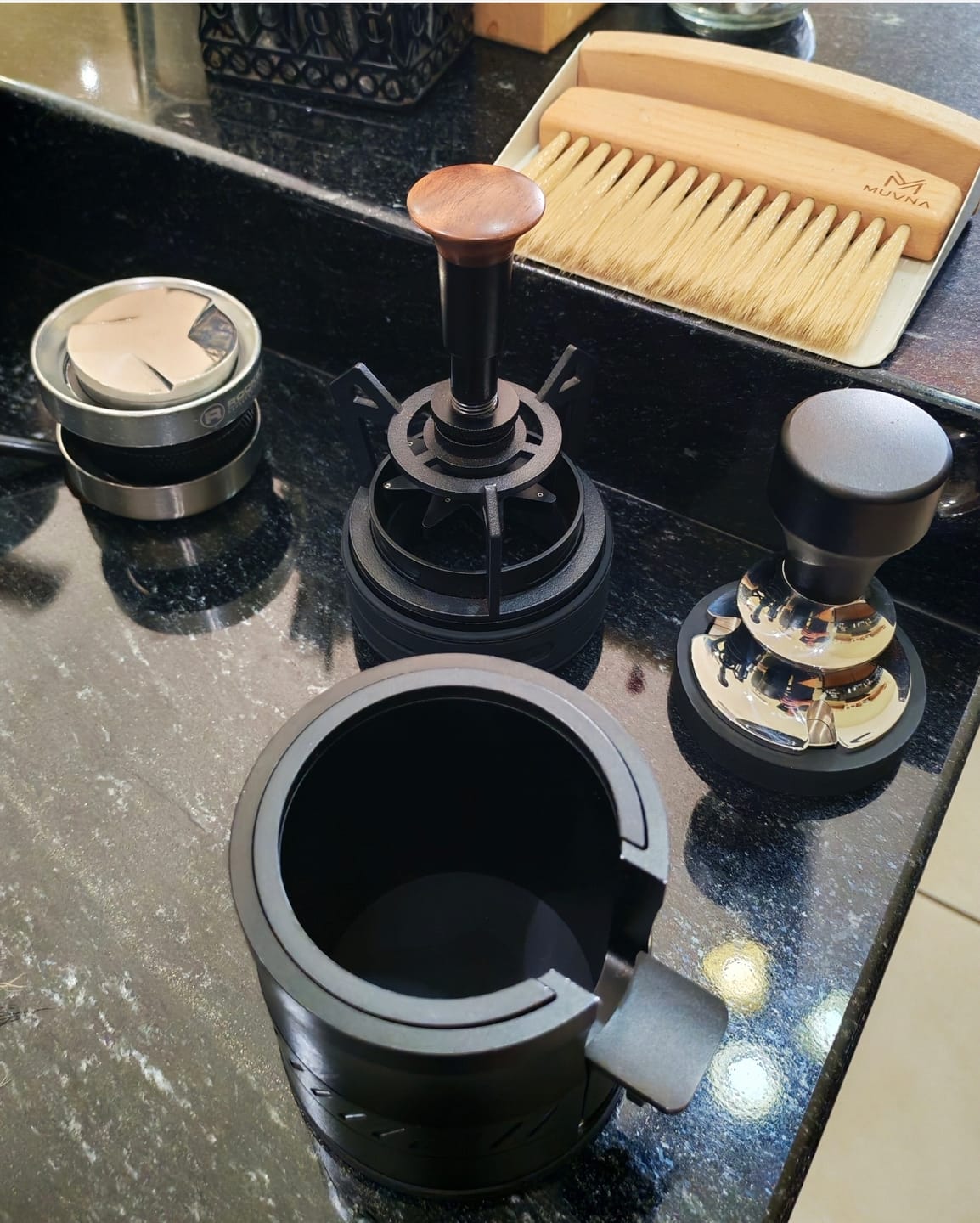 Customer photo review of Espresso Rotary Springback WDT Distribution Tool