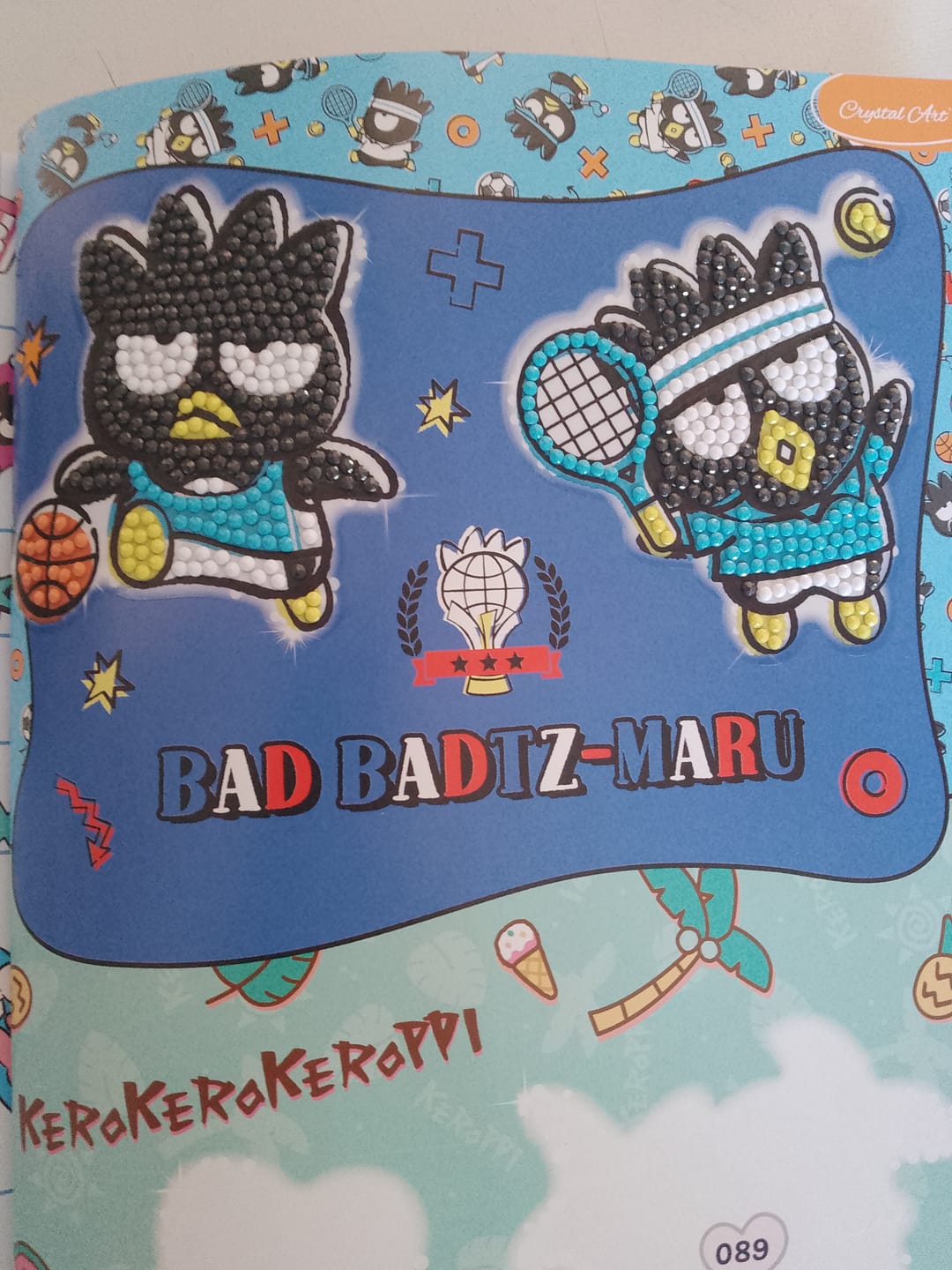 Customer photo review of Hello Kitty And Friends Crystal Art Sticker Pack