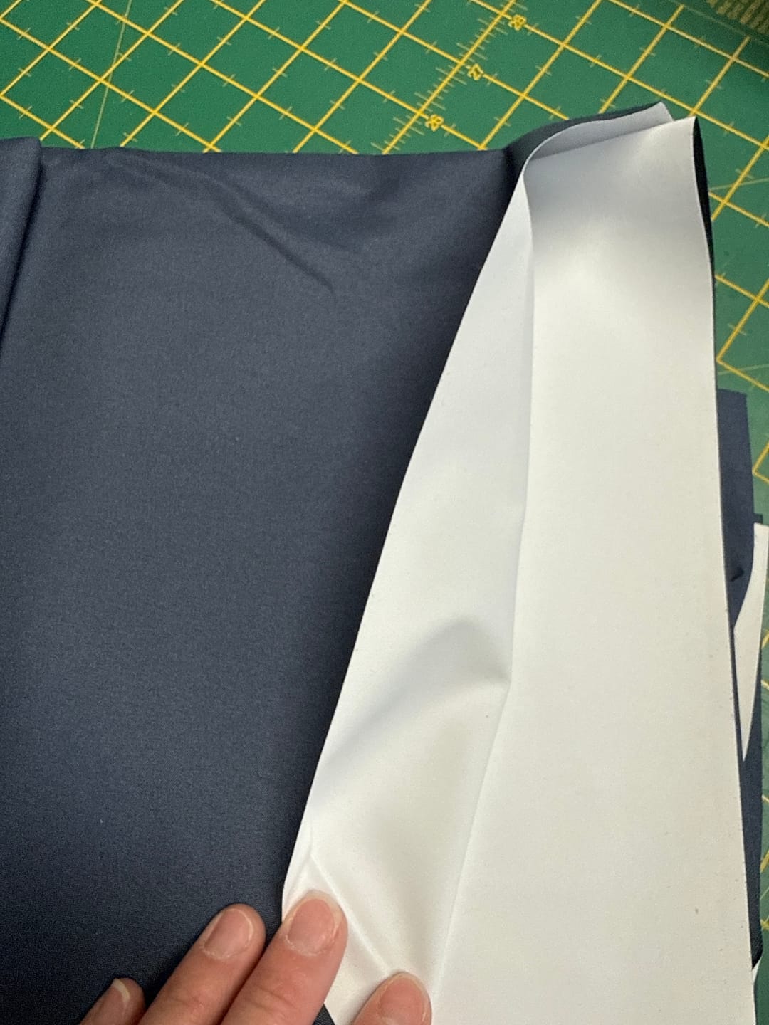 Customer photo review of Blackout Curtain Lining Fabric