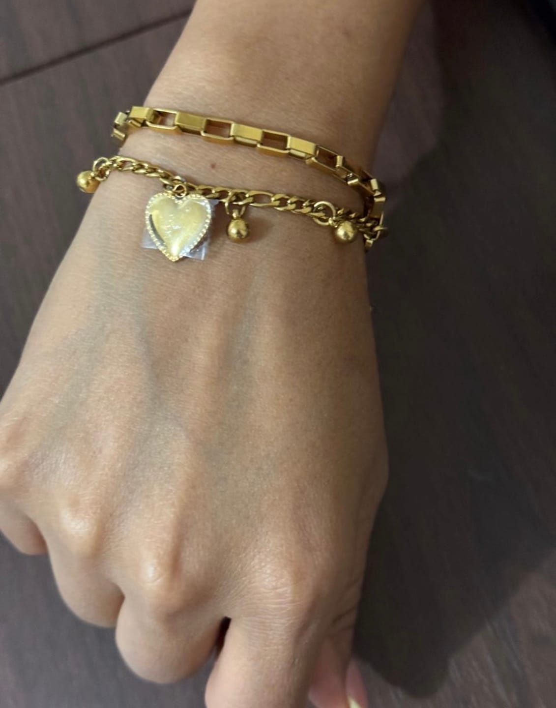Customer photo review of Pulsera de Corazón