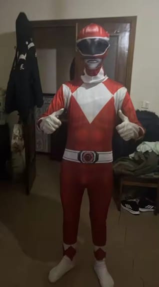 Customer photo review of Kinder Superheld Kostüm Ranger | Fantasie Rollenspiel Anzug