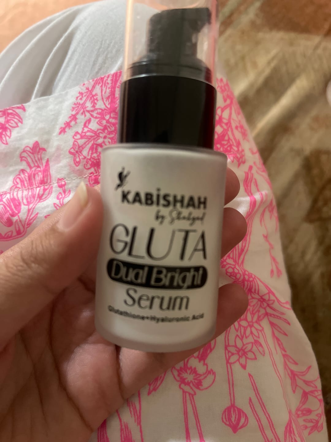 Customer photo review of Gluta Dual Bright Serum