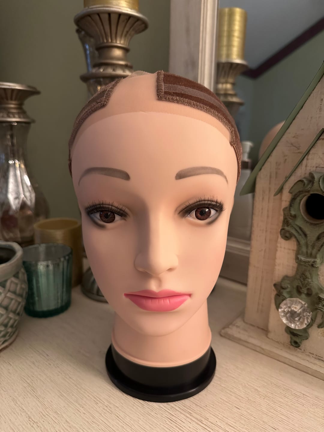 Customer photo review of **NEW** PowerStay Velvet Wig Grip