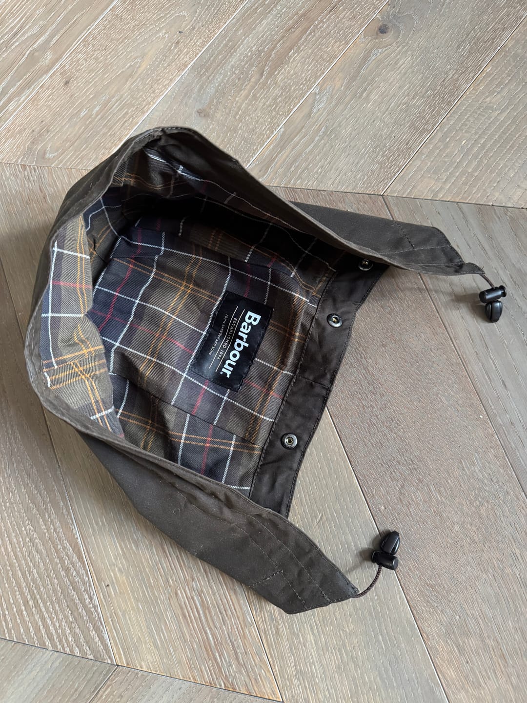 Customer photo review of Barbour Classic  Hood  Sylkoil- Olive