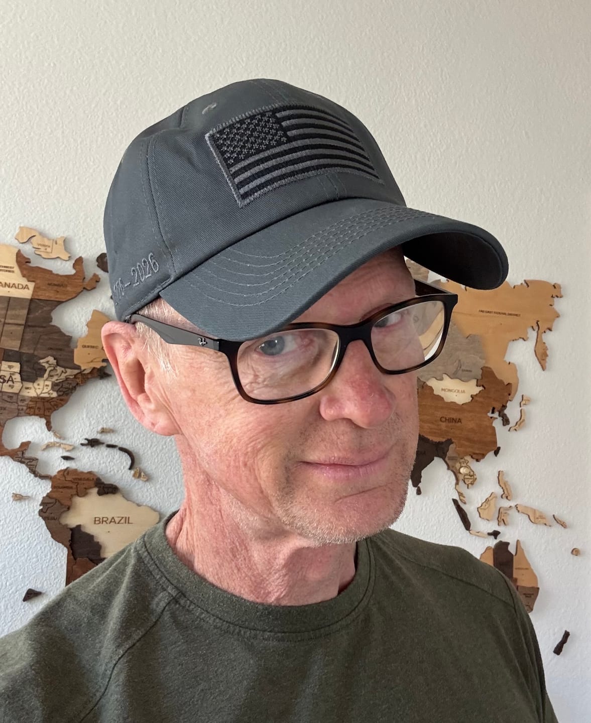 Customer photo review of America 250th Anniversary Hat – American Flag Baseball Cap 1776 - 2026 (Exclusive)