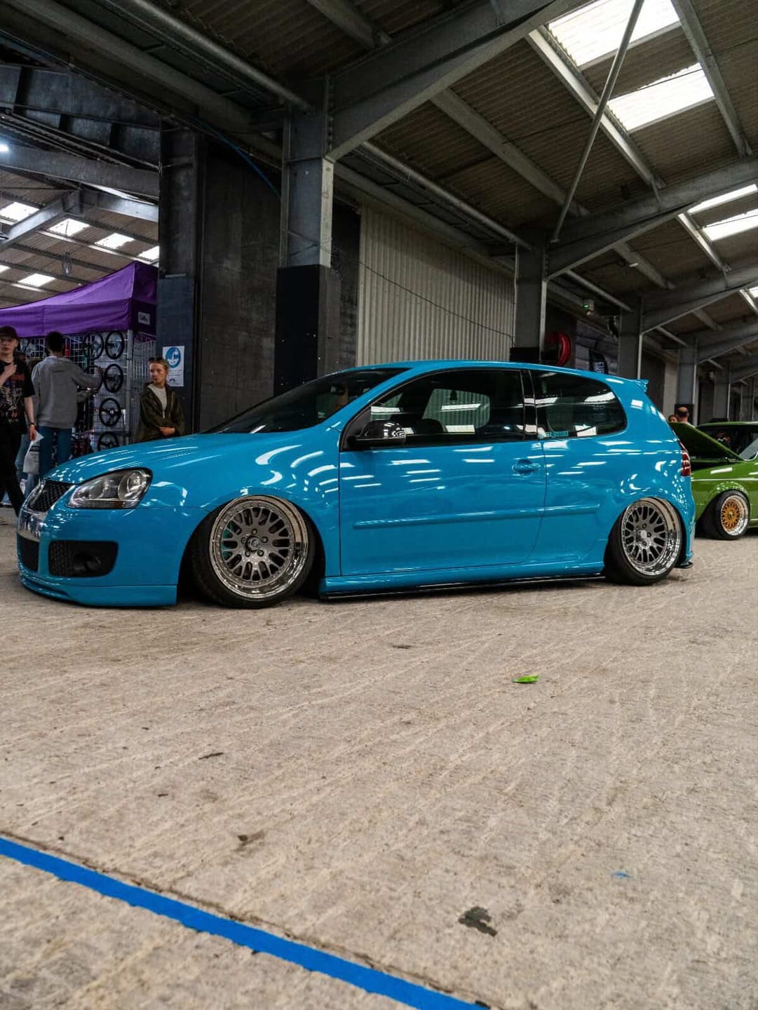 Customer photo review of High Glossy Miami Blue Vinyl Wrap