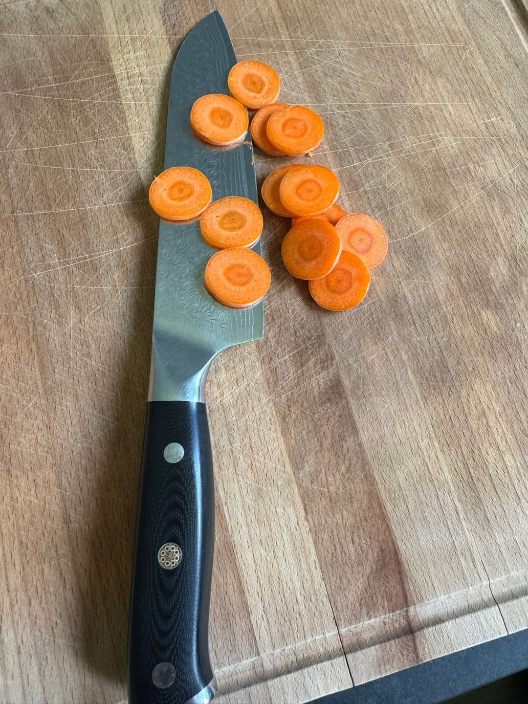 Customer photo review of Premium Damast Kochmesser