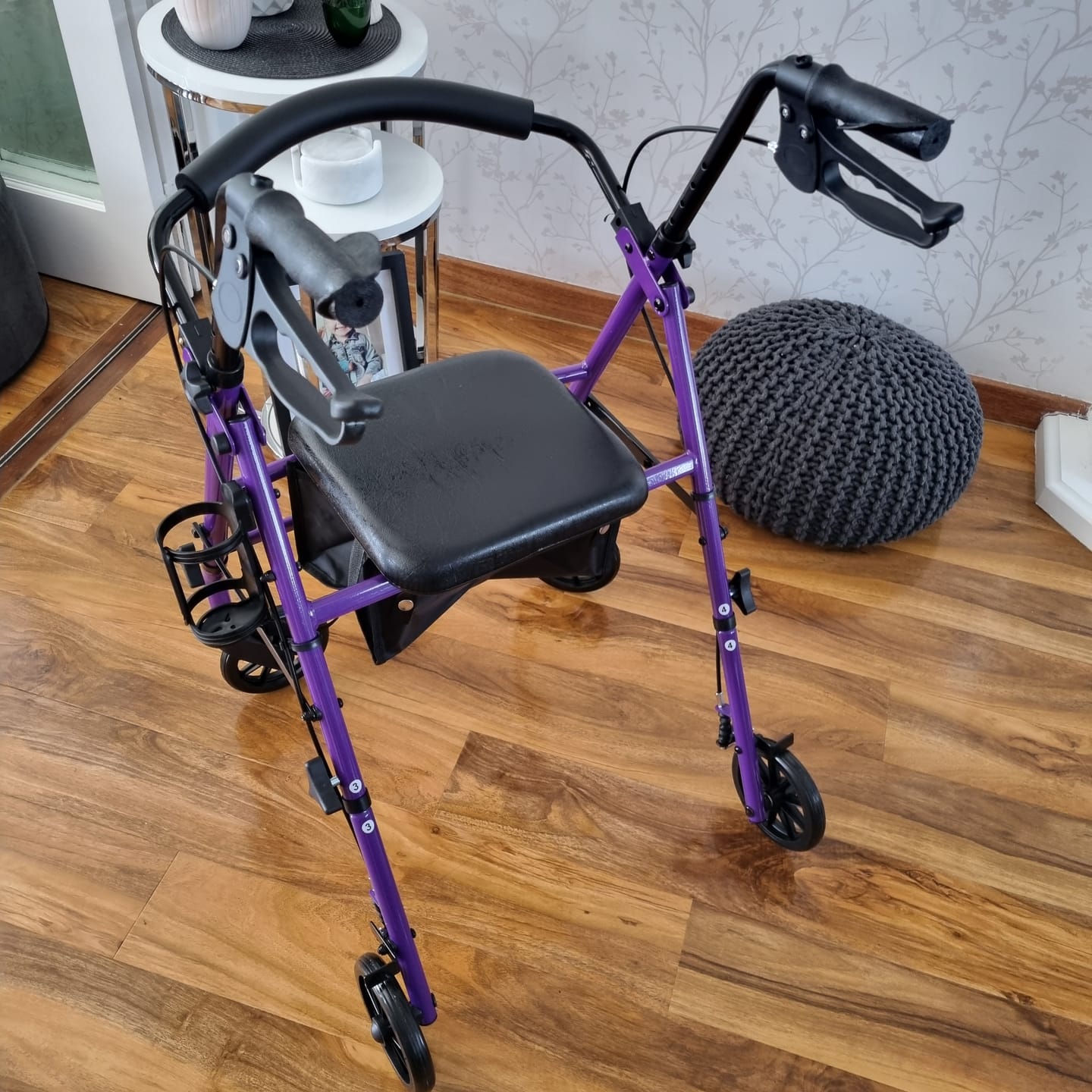 Customer photo review of Etech Mobility Vera Rollator – Affordable Folding Rollator with Seat
