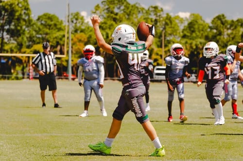 Customer photo review of Phenom Elite Rick and Morty Football Cleats - Quantum Speed 2.0