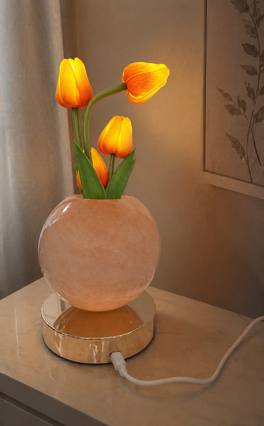 Customer photo review of Lampara LED de Tulipanes