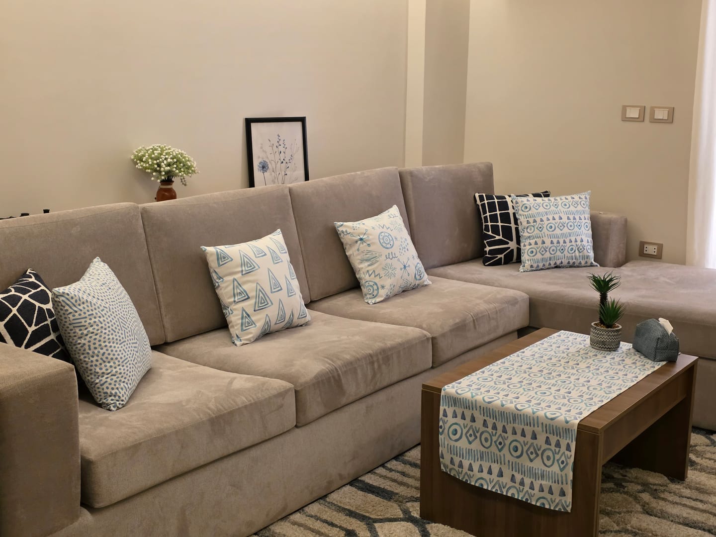Customer photo review of EveryDay Set (4Cushions Cover + 1 Runner)