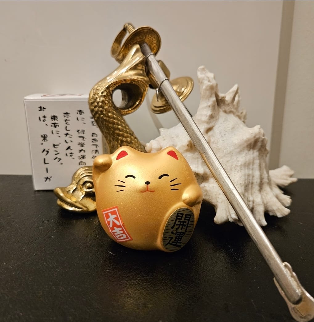 Customer photo review of Maneki Neko - Rund guld