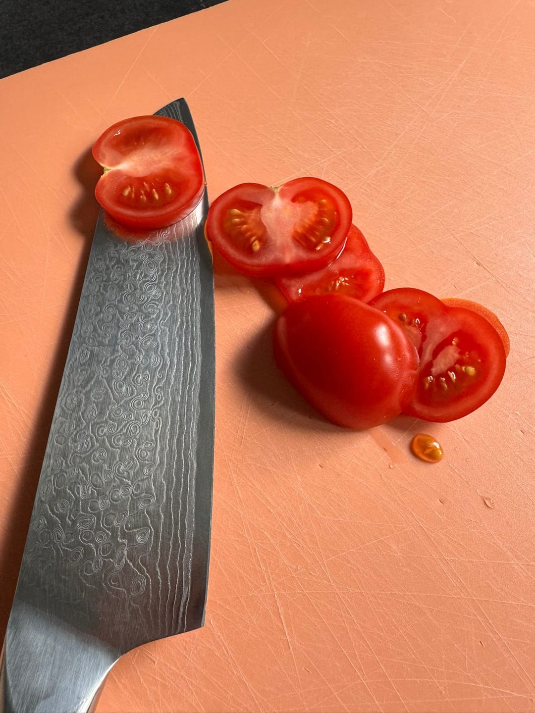 Customer photo review of Premium Damast Santokumesser