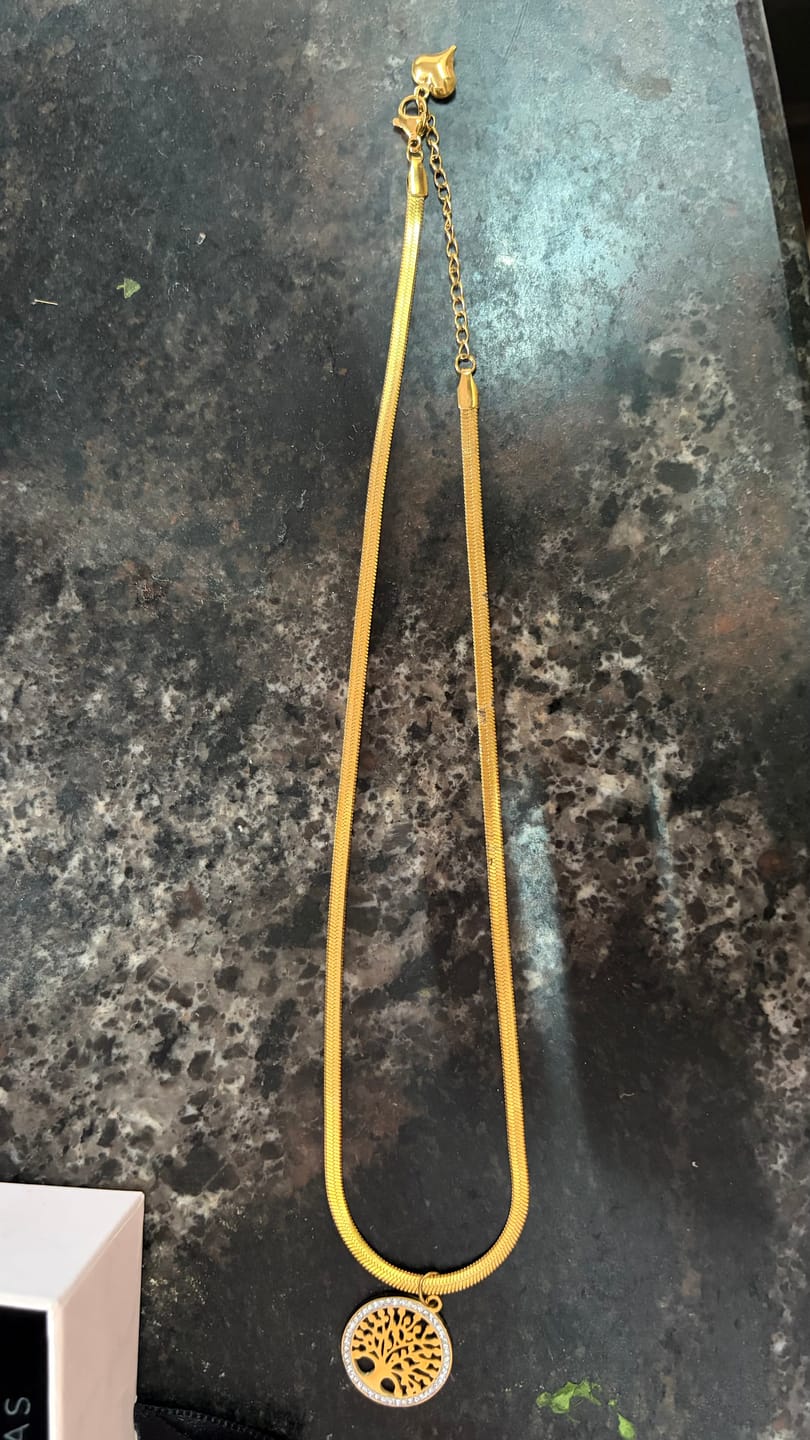 Customer photo review of Tree of Life Necklace