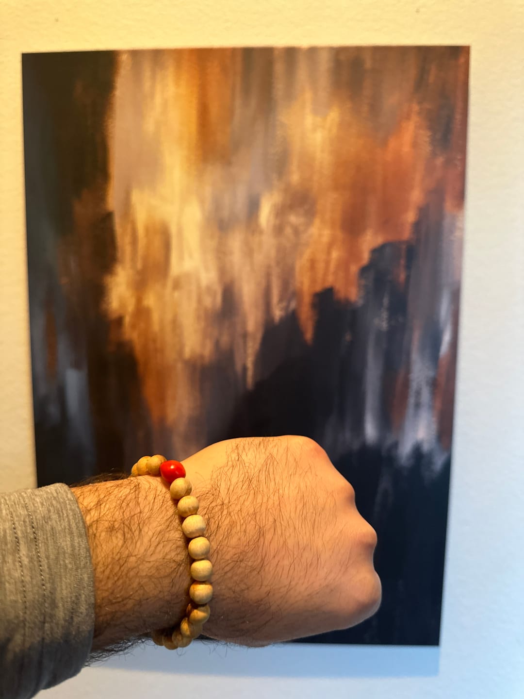 Customer photo review of Palo Santo and Huayruro Bracelet