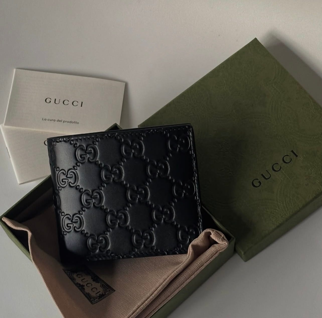Customer photo review of Gucci GG Emblem bi-fold wallet