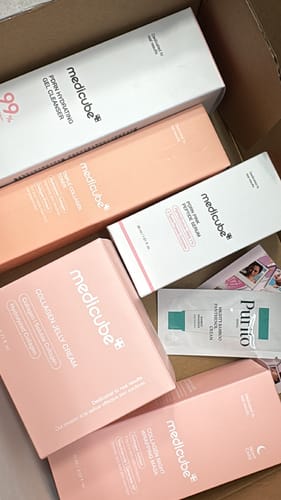 Customer photo review of Medicube "Pink Glow" Starter Kit | Firm, Lift & Glass-Skin Glow