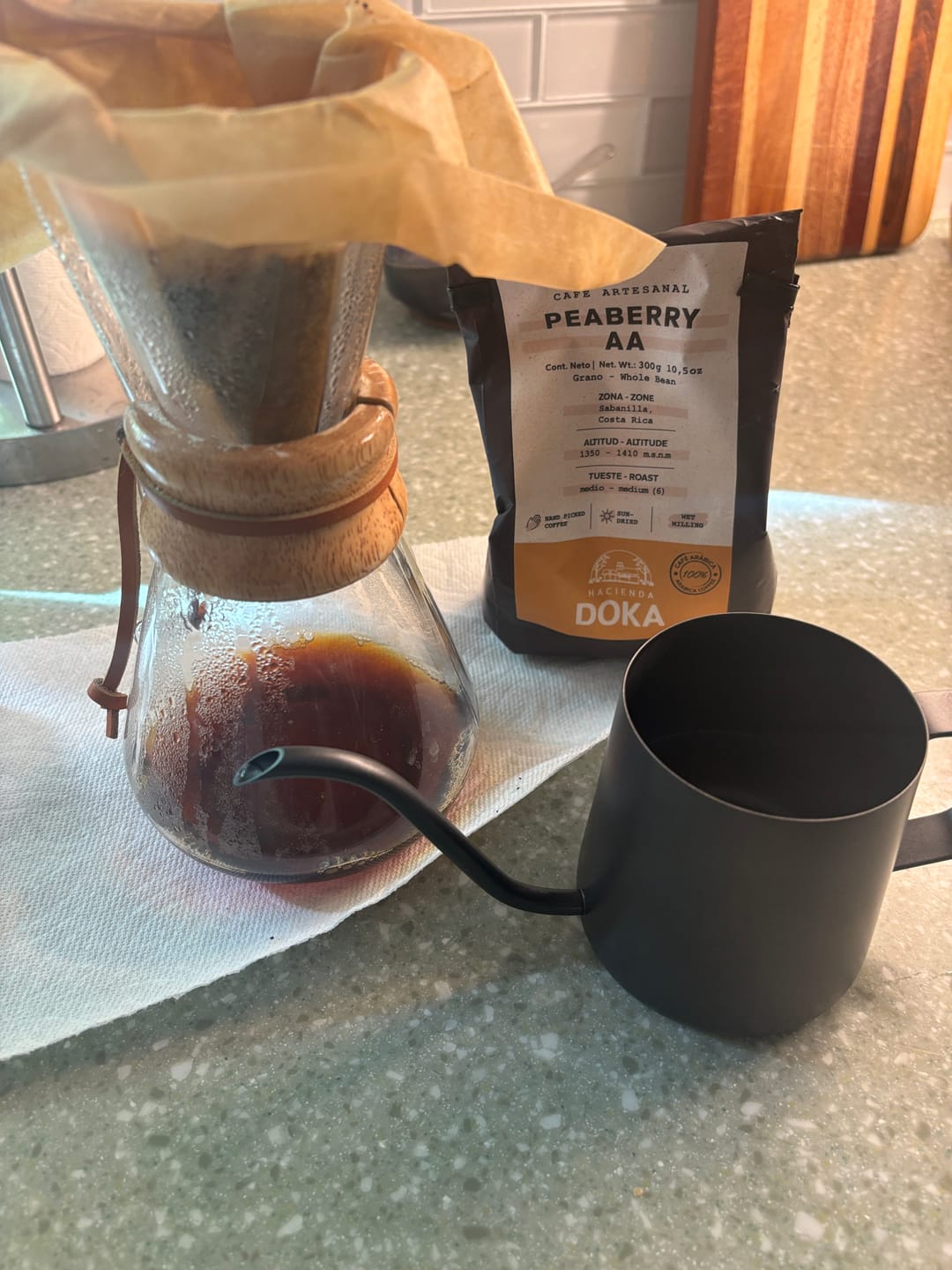 Customer photo review of Café Hacienda Doka Peaberry AA