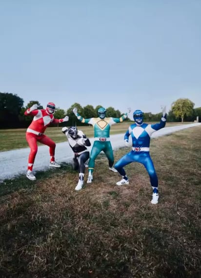 Customer photo review of Kinder Superheld Kostüm Ranger | Fantasie Rollenspiel Anzug