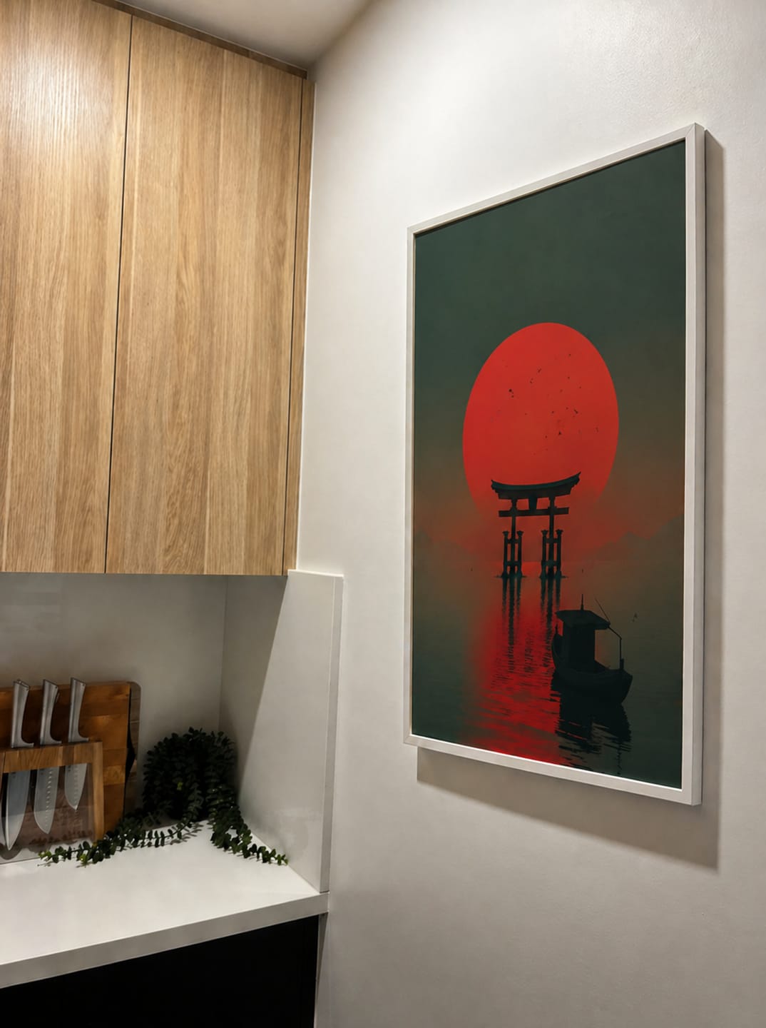 Customer photo review of Red Torii Print | Crimson Tide Torii