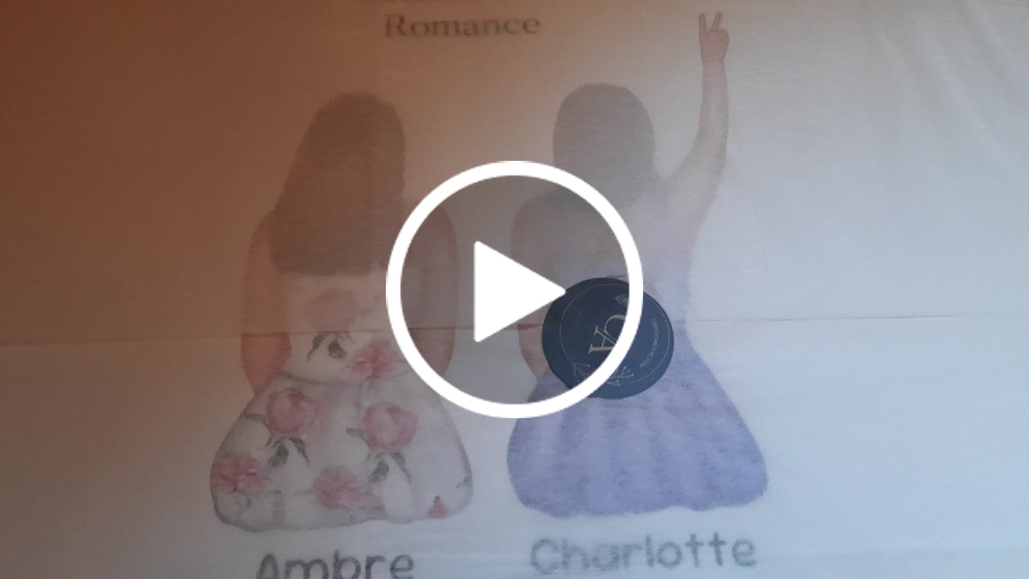 Customer video review of Affiche personnalisée portrait de dos "Meilleures amies"