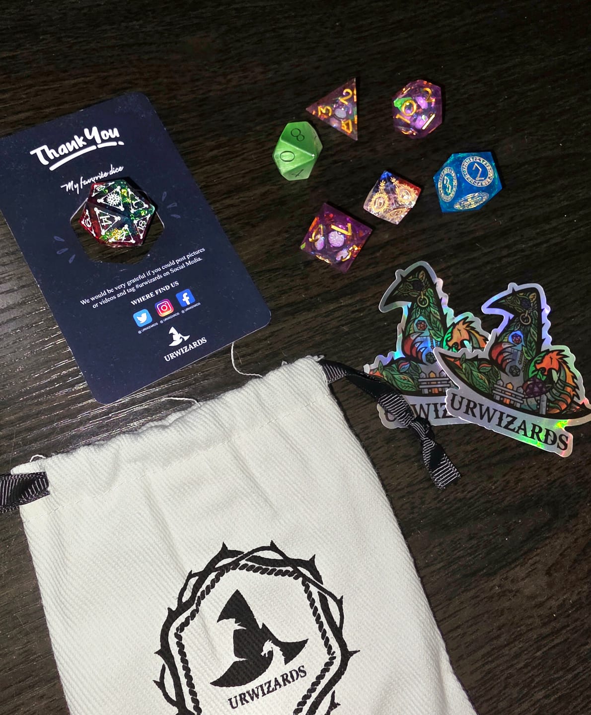 Customer photo review of Mystery Dice Blind Bags!