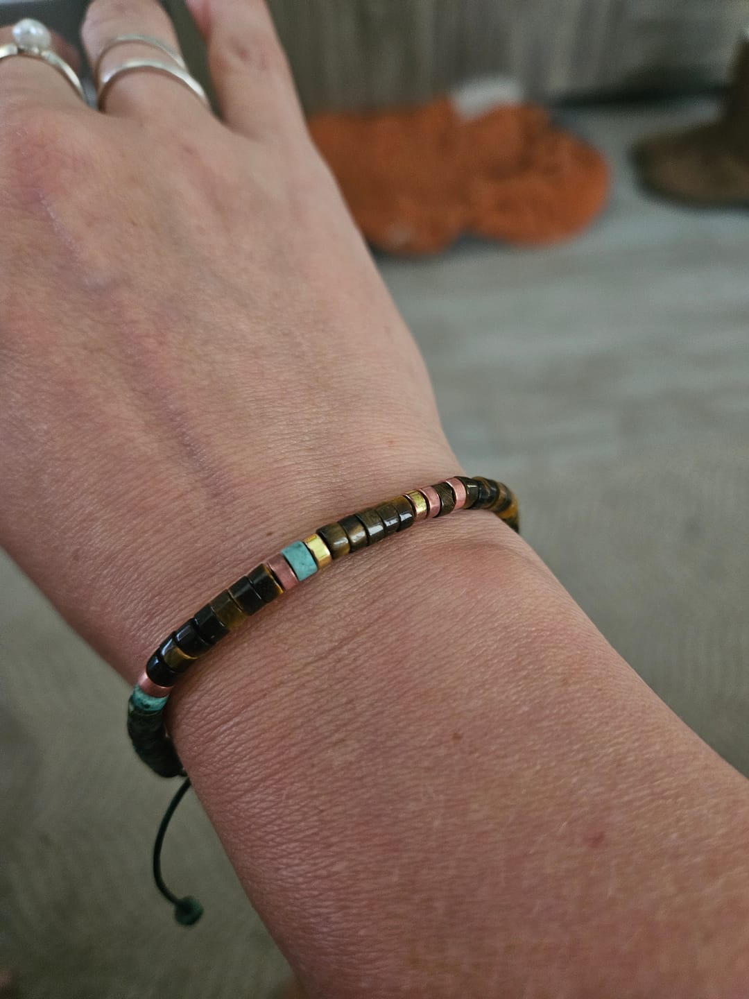 Customer photo review of 'Best Bitches Forever' Morse code Motivational Bracelet