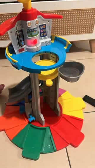 Customer photo review of Auto Rennbahn Spielset Kinder | Fahrzeuge mit Rutschbahn